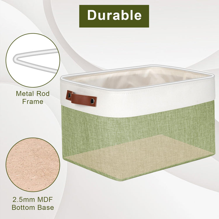 Storage Bins Large Fabric Storage Baskets for Shelves 3 Pack (3 Count)