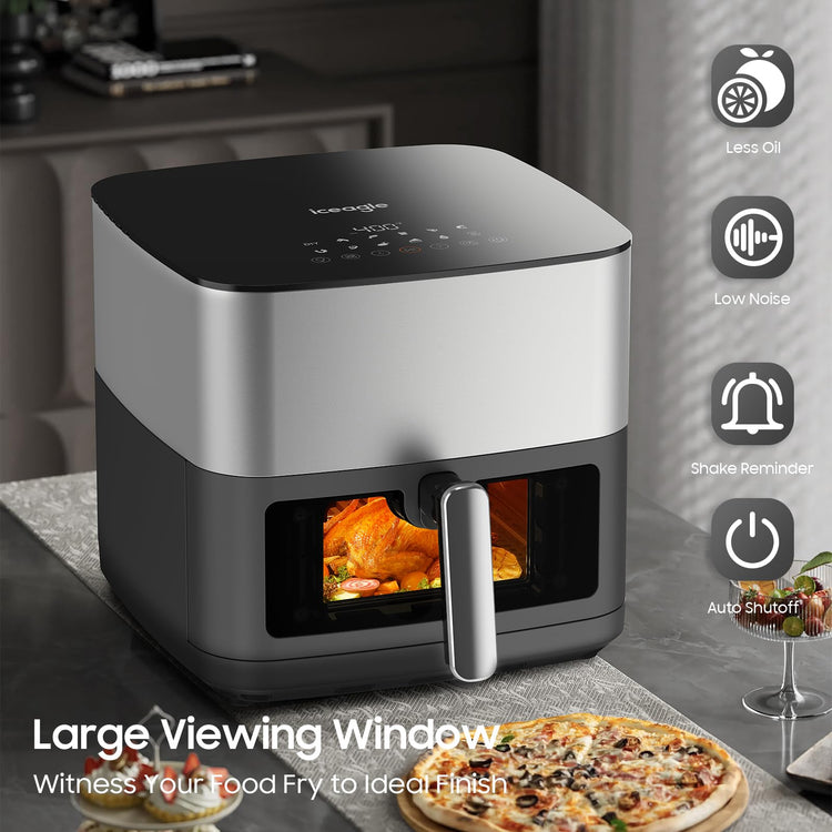 Stainless Steel Air Fryer 9 Quart