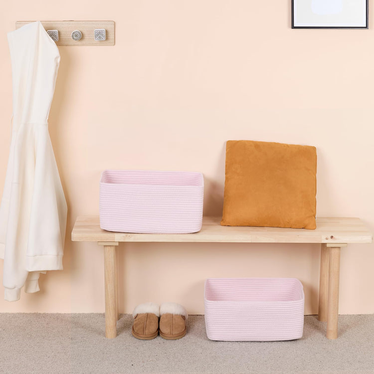 Large Storage Baskets for Organizing (4 Count)