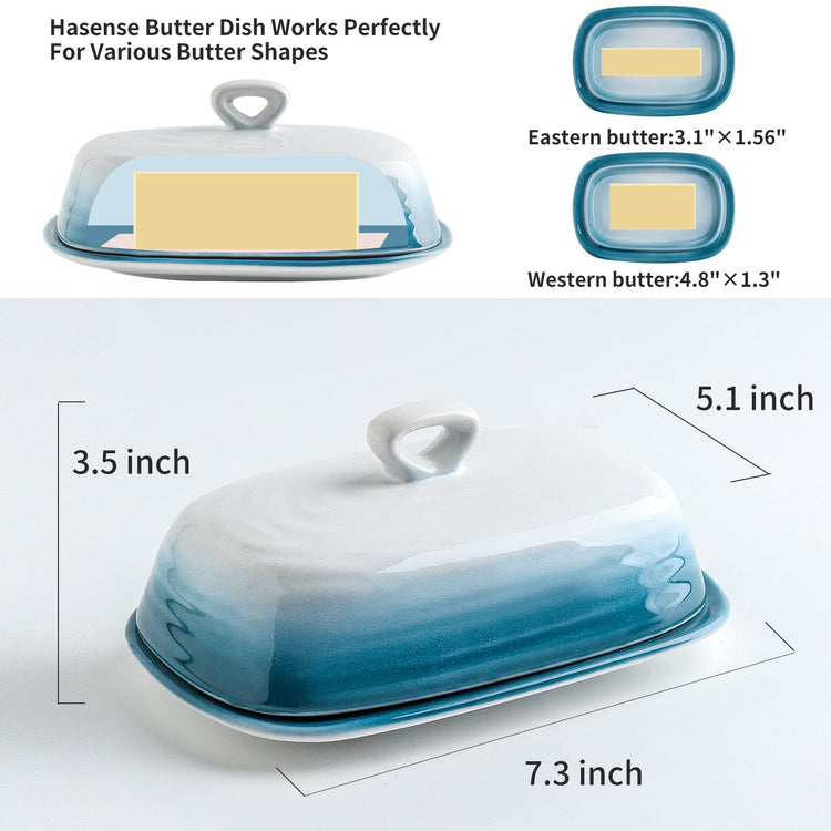 Butter Dish with Lid for Countertop