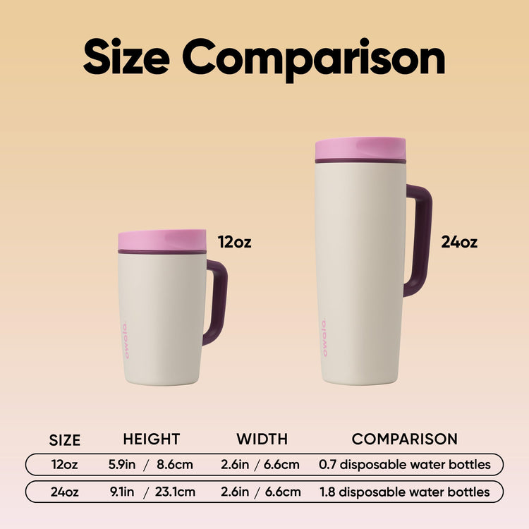 SmoothSip Slider Stainless Steel Insulated Travel Mug with Handle