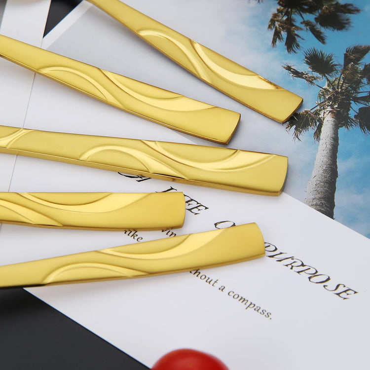 30 Piece Gold Silverware Set for 6 (30 Count)