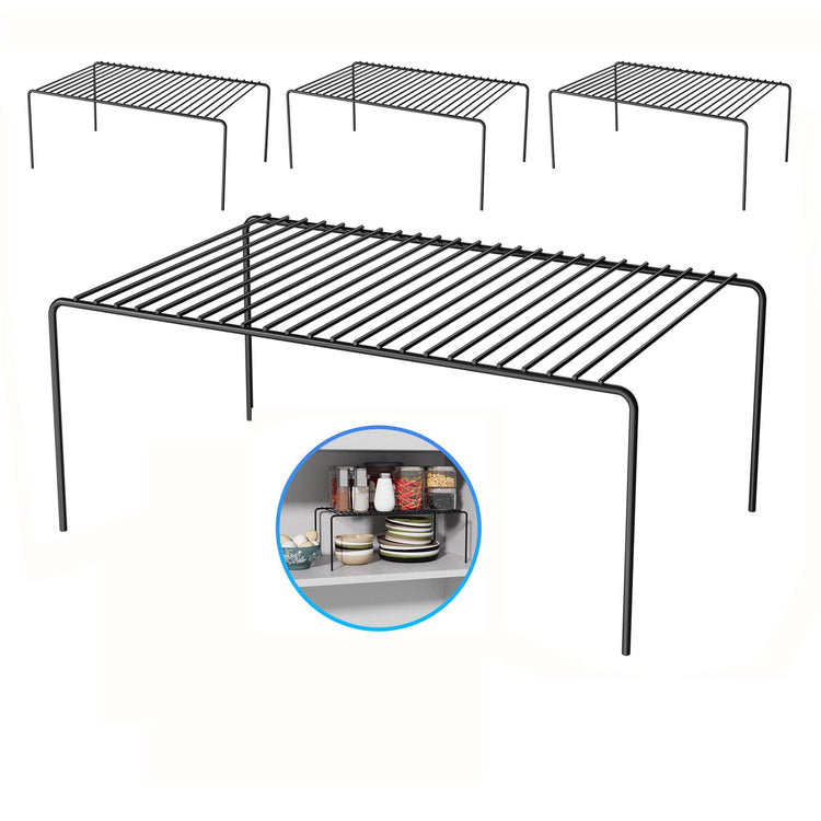 4Pack Cabinet Storage Shelf Rack (4 Count)