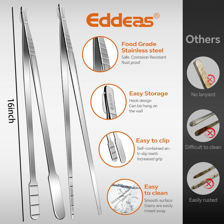 16 Inch long Kitchen Tweezers (2 Count)