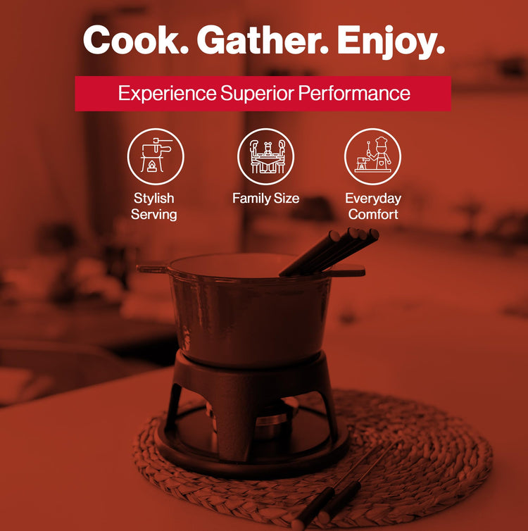 Sierra Cast Iron Fondue Set