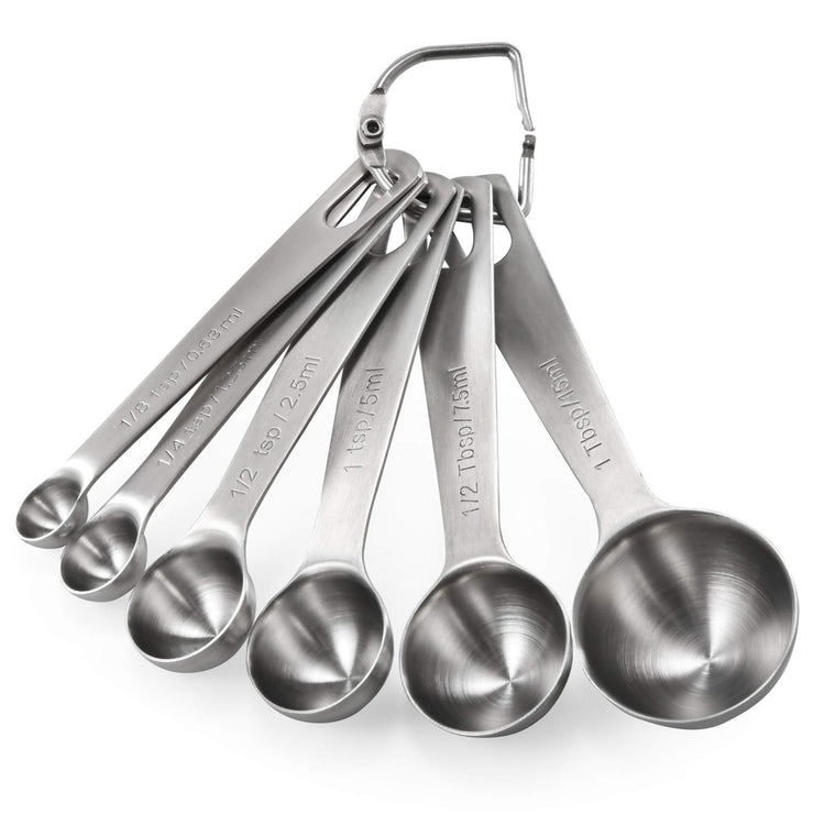 18 8 Stainless Steel Measuring Spoons Set of 6