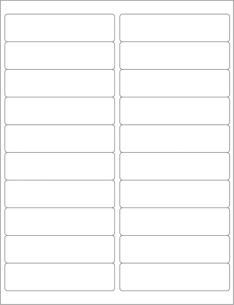 HouseLabels 200 Sheets; 4,000 Labels, 20-UP, Shipping/Mailing Labels (4.0" x 1.0") - BPA Free!