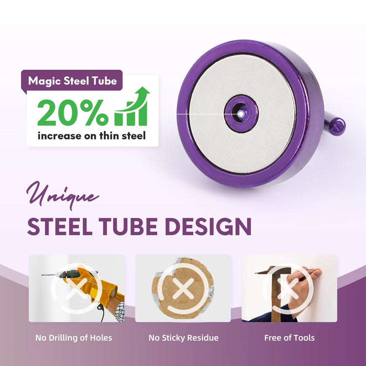 Magnetic Hooks Steel Tube Design for Cruise (10 Count)
