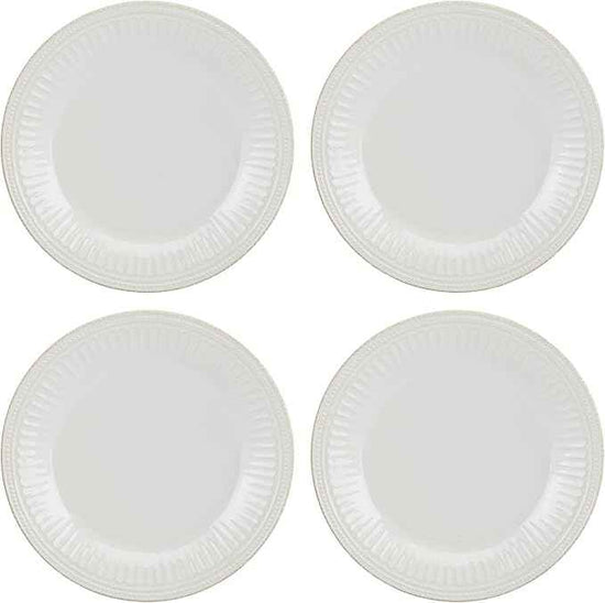 Lenox 895721 French Perle Groove Dinner Plates, Set Of 4
