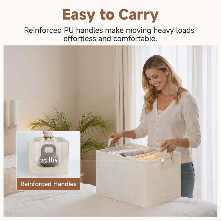 Linen Closet Storage Bins (2 Count)