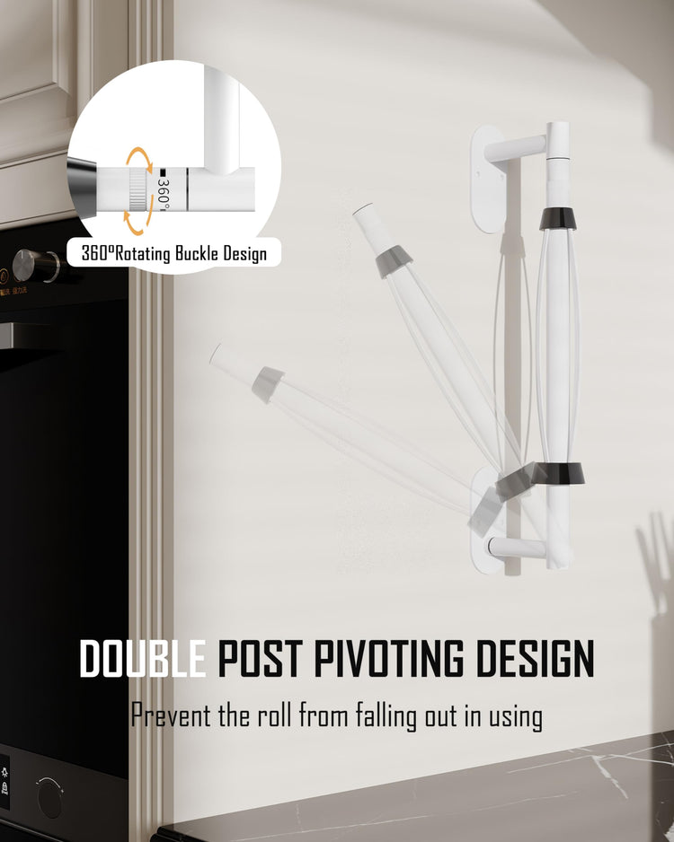 Paper Towel Holder Under Cabinet One Hand Operable