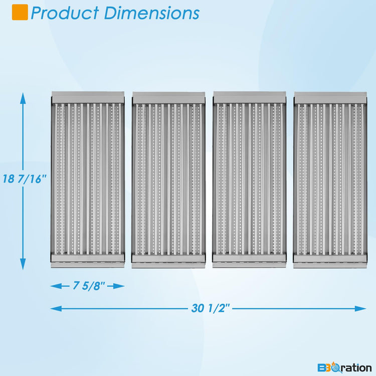 18 7 16" Grill Grate & Emitter Set for Charbroil Tru
