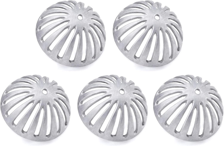 Floor Sink Strainer, Floor Drain Strainer, Heavy Duty Aluminum Dome Drain Cover, Floor Drain Cover for Restaurant, Home, Garden, Kitchen, Bar, Buffet or Food Service 5-1/2" W x 2-1/4"H(5PCS)