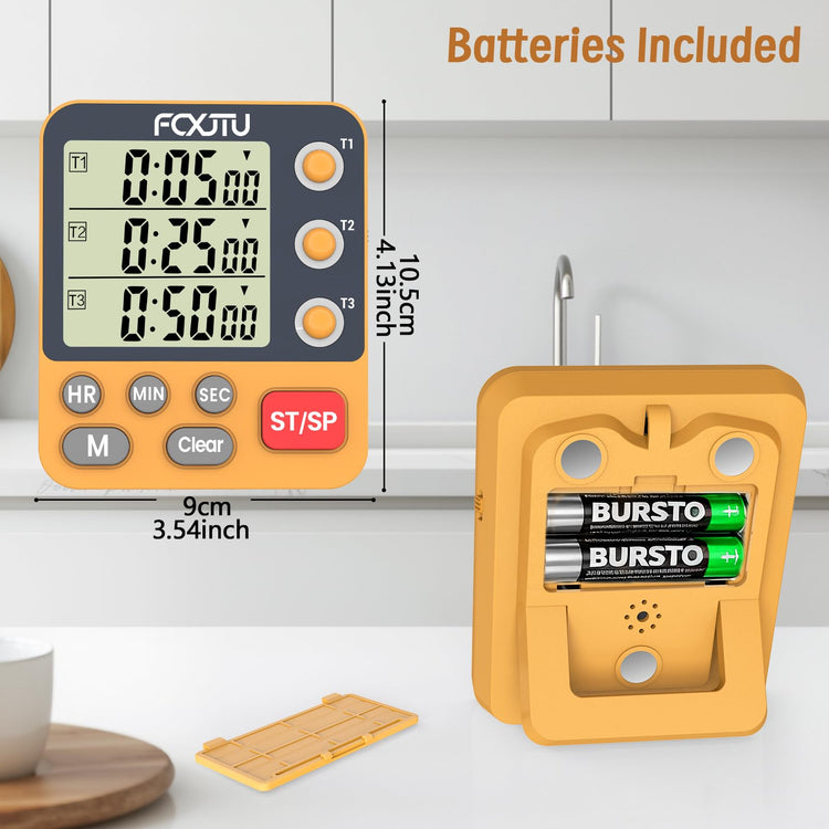 Digital Dual Triple Kitchen Timer
