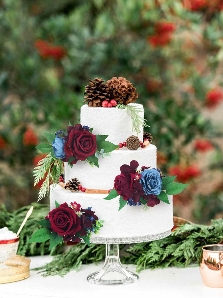 3Pcs Premade Cake Flowers (3 Count)