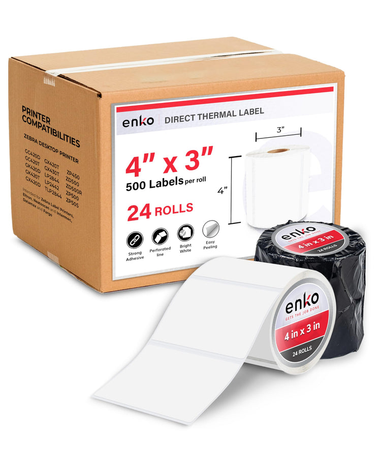 4 x 3 in 24 Rolls (24 Count)