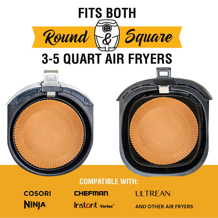 Small Round Air Fryer Liners 6.3" (125 Count)