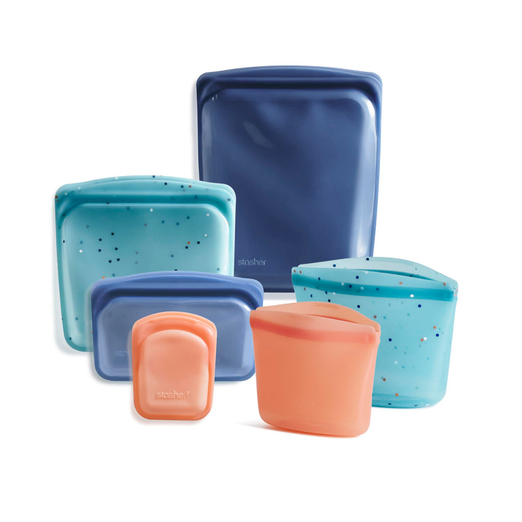 Silicone Reusable Food Storage Bags (6 Count)