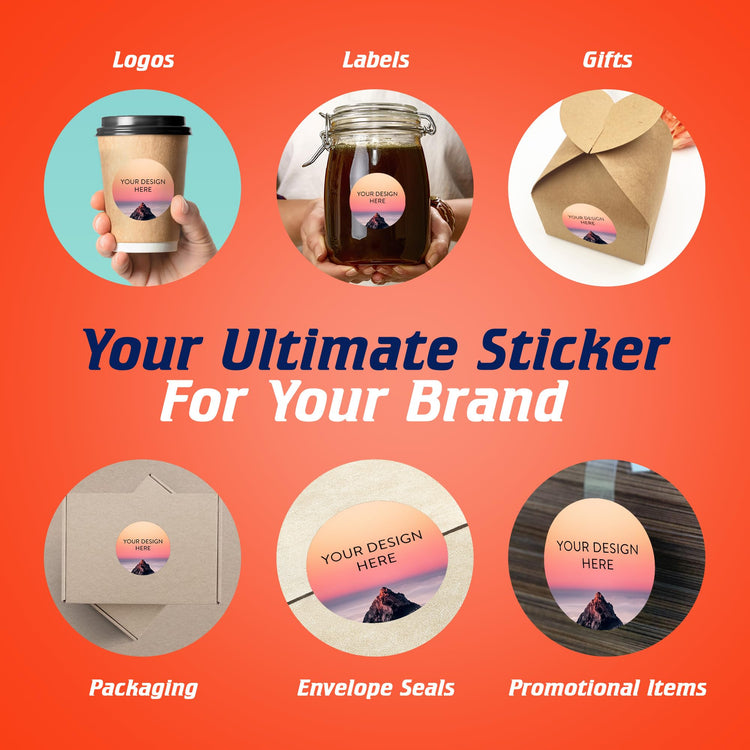 Custom Vinyl Stickers Your Image (100 Count)