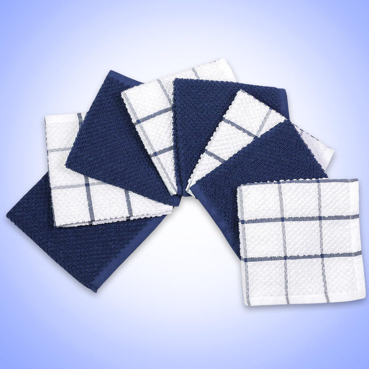 Cotton Kitchen Dish Cloths Set of 8 (8 Count)