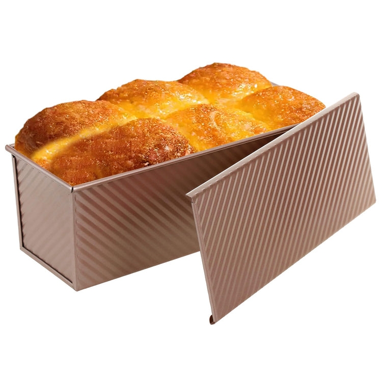 Non Stick Pullman Loaf Pan with Lid 13x4 Inch