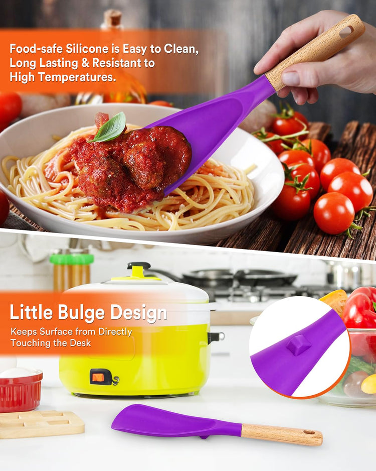 Cooking Spoon and Rice Scooper for Nonstick Cookware