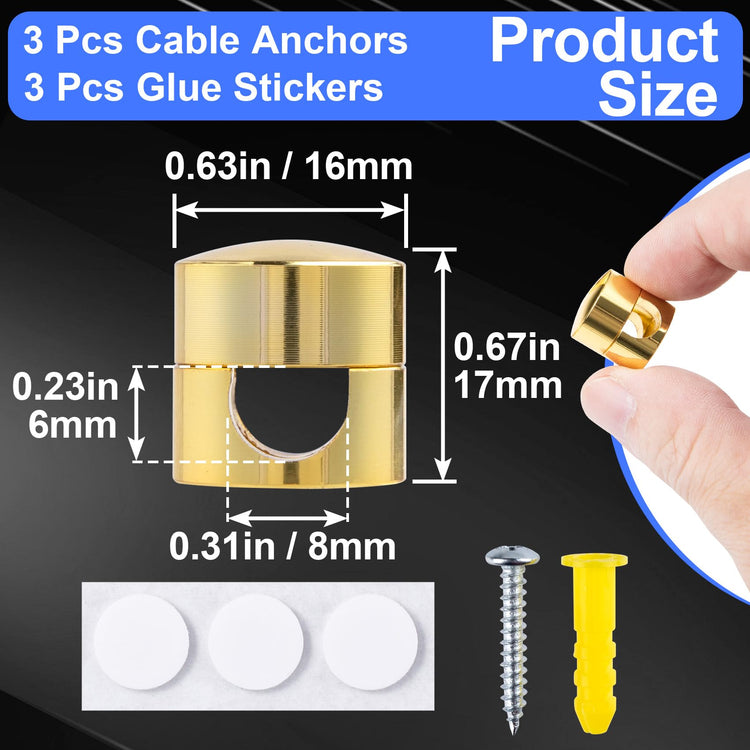 3 Sets Charger Holders for Cords (3 .)