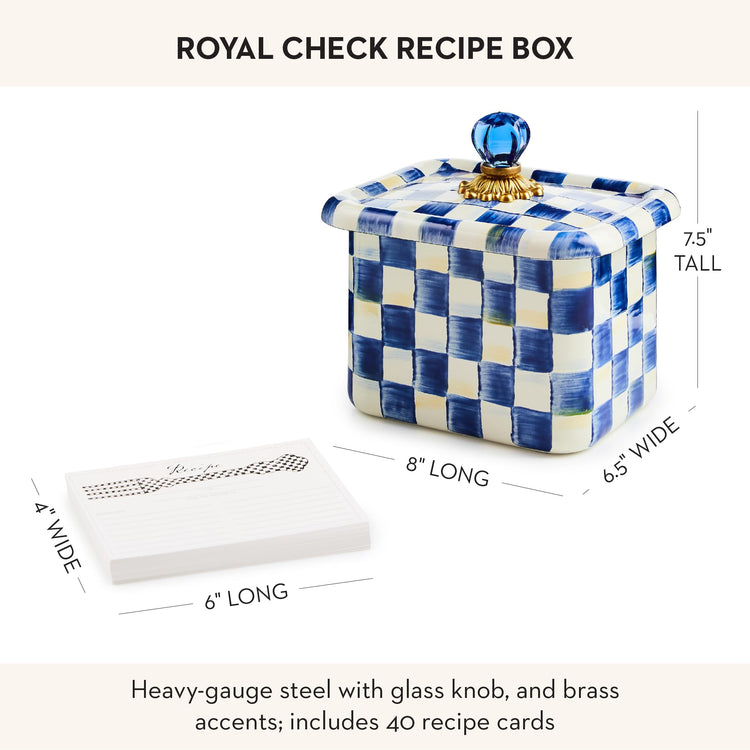 Enamel Recipe Box