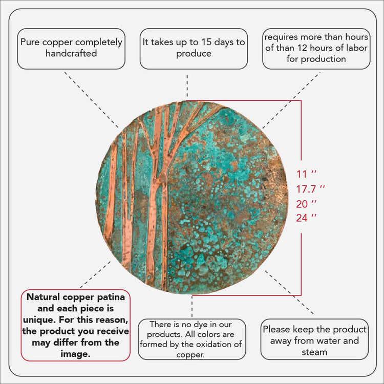 Handmade Copper Wall Art for Home