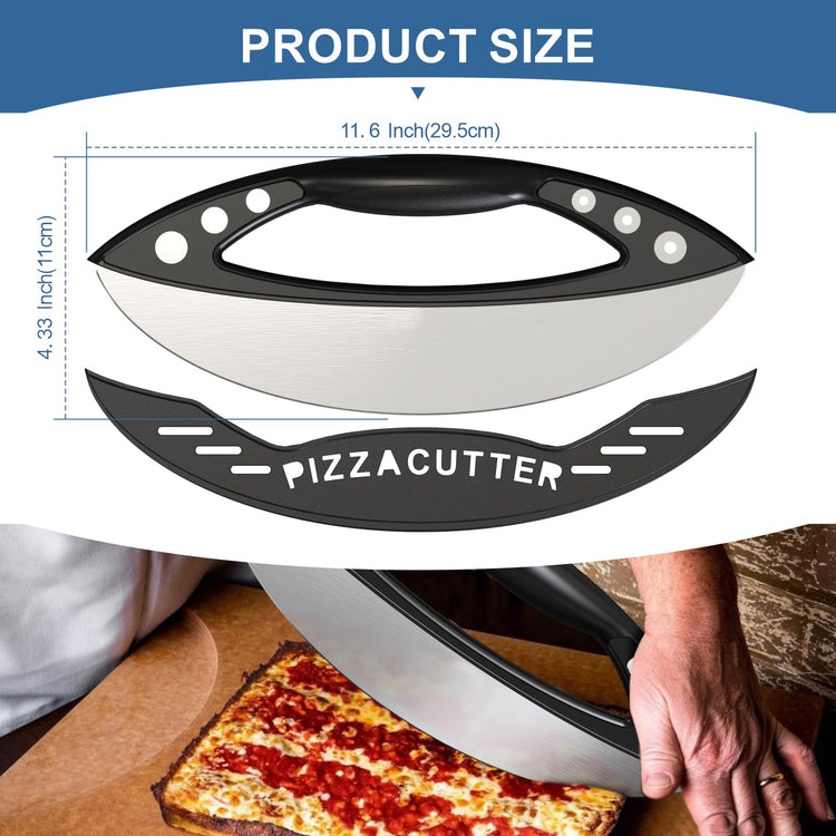 12 Inch Pizza Rocker Blade Cutter