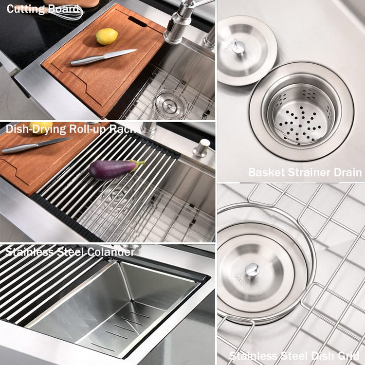 33 Inch Farmhouse Kitchen Sink Drop In