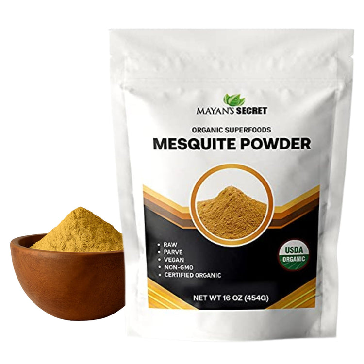 Mesquite Powder USDA Certified Non GMO (16 Ounce)
