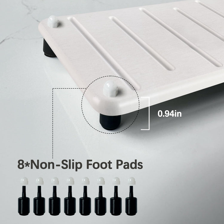 2PCS Water Absorbing Stone Drying Mat for Bathroom Sink & Kitchen Counter Organizer (2 Count)
