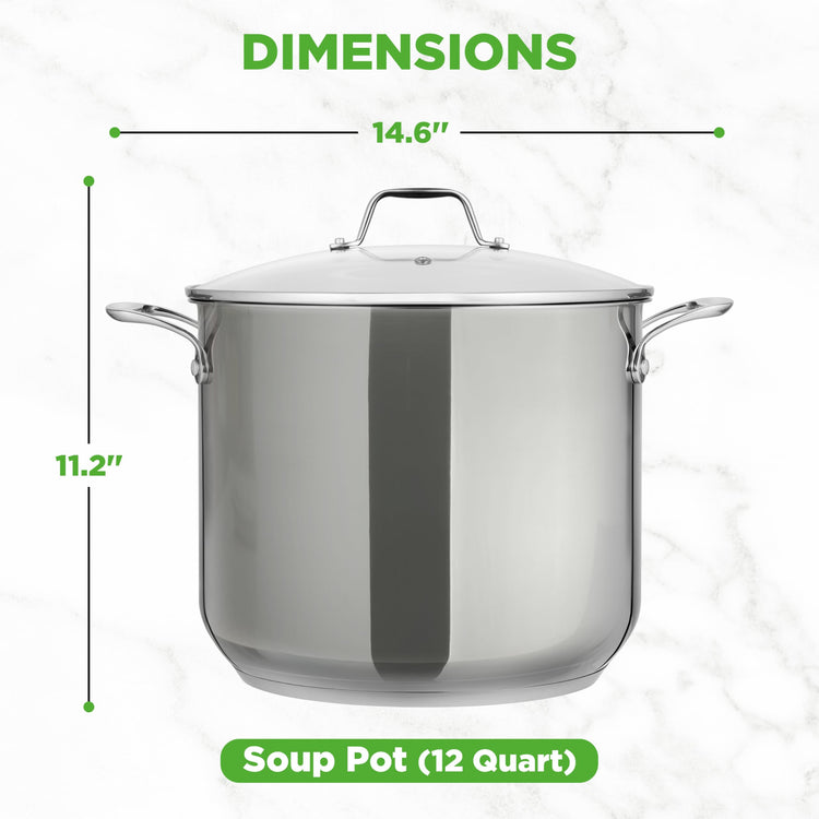 12 Quart Stainless Steel Stockpot