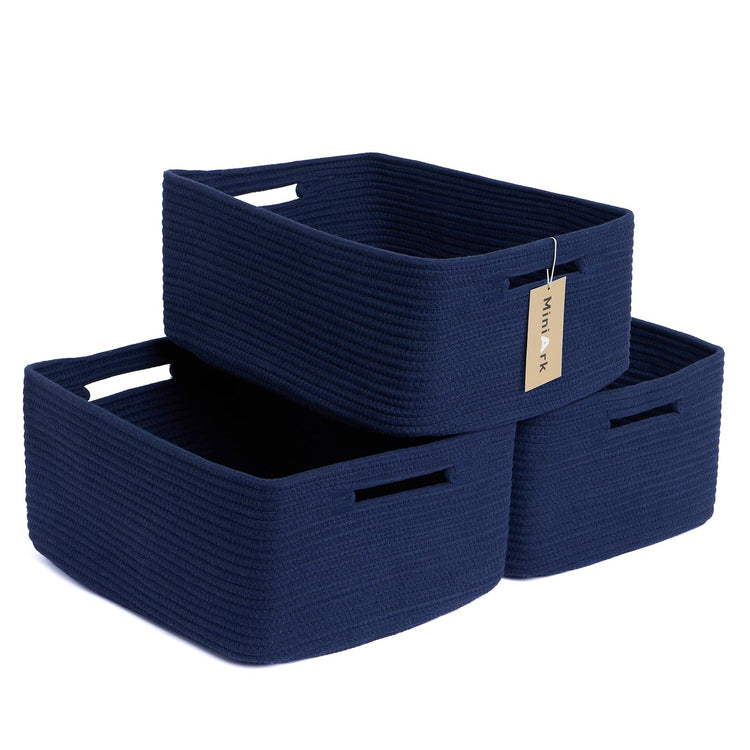 Large Storage Baskets for Shelves (3 Count)