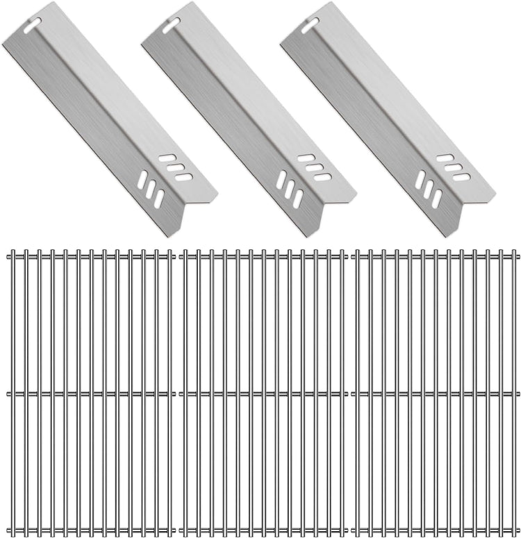 Kalomo Grill Grates Grill Heat Plates Shield Grill Replacement Parts for BBQ Uniflame Grill GBC1030W, GBC1030WRS, GBC1030WRS-C, GBC1134W, GBC1134WRS, Stainless Steel Cooking Grids Accessories