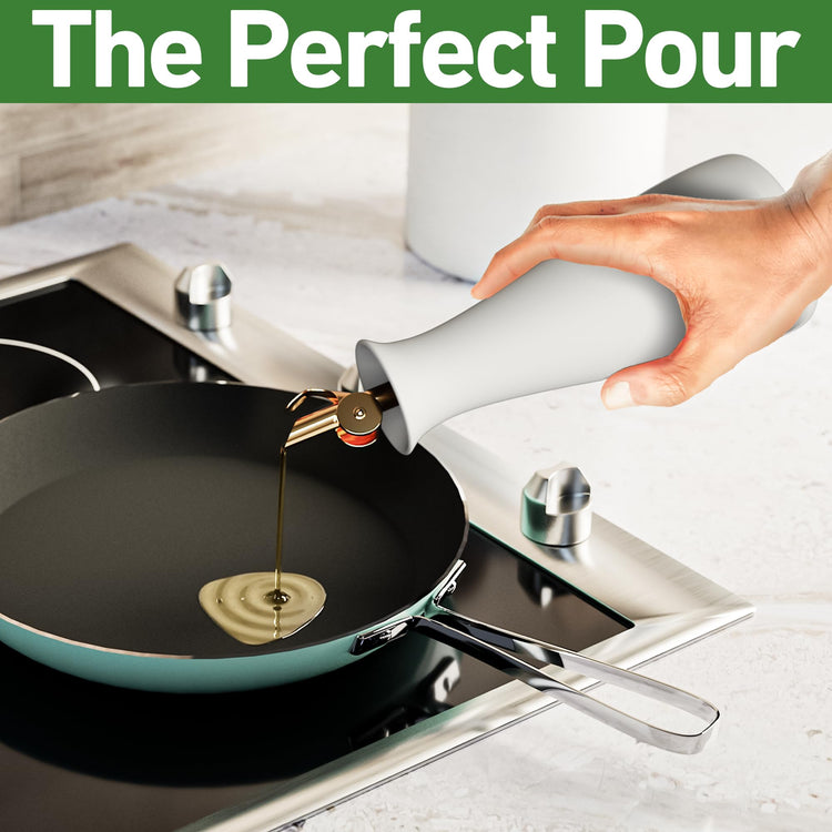 Ceramic Olive Oil Dispenser with Self