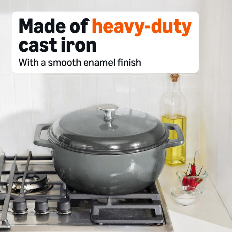 Enameled Cast Iron Dutch Oven Pot with Lid