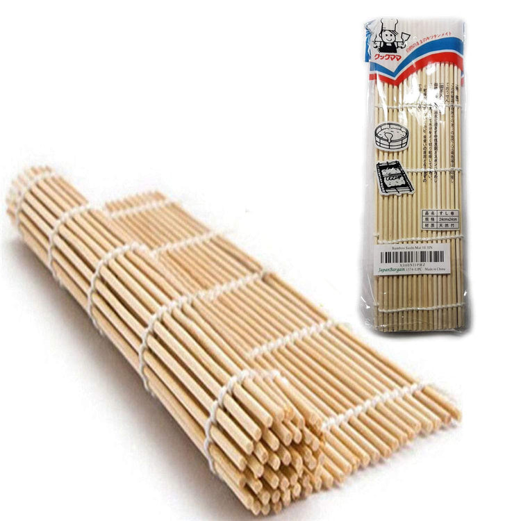4 Pack Large Sushi Roll Bamboo Mats (4 Count)