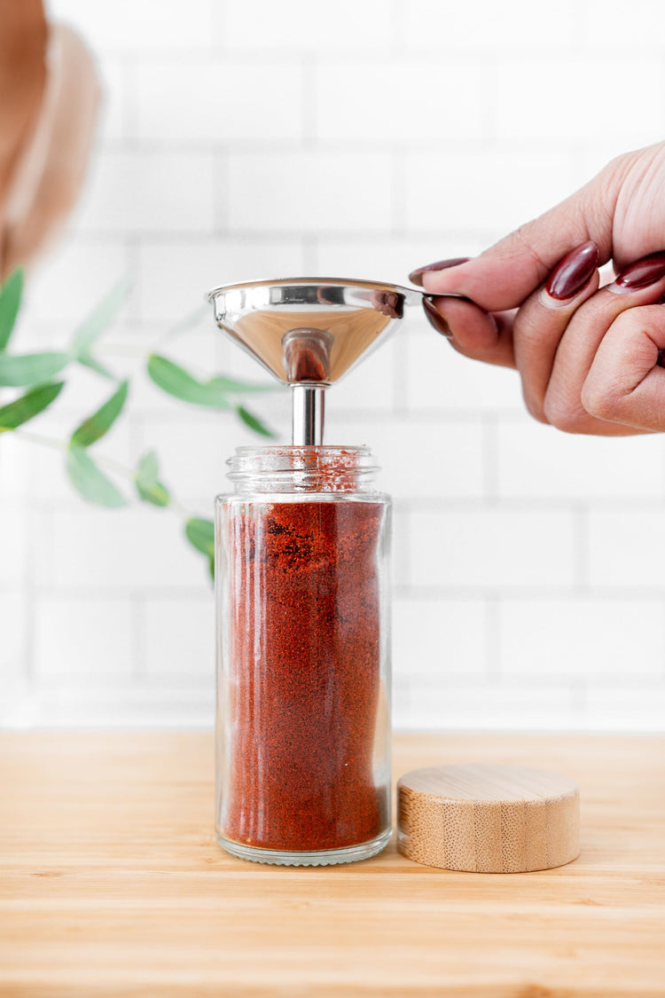 Glass Spice Jars with Label (24 Count)