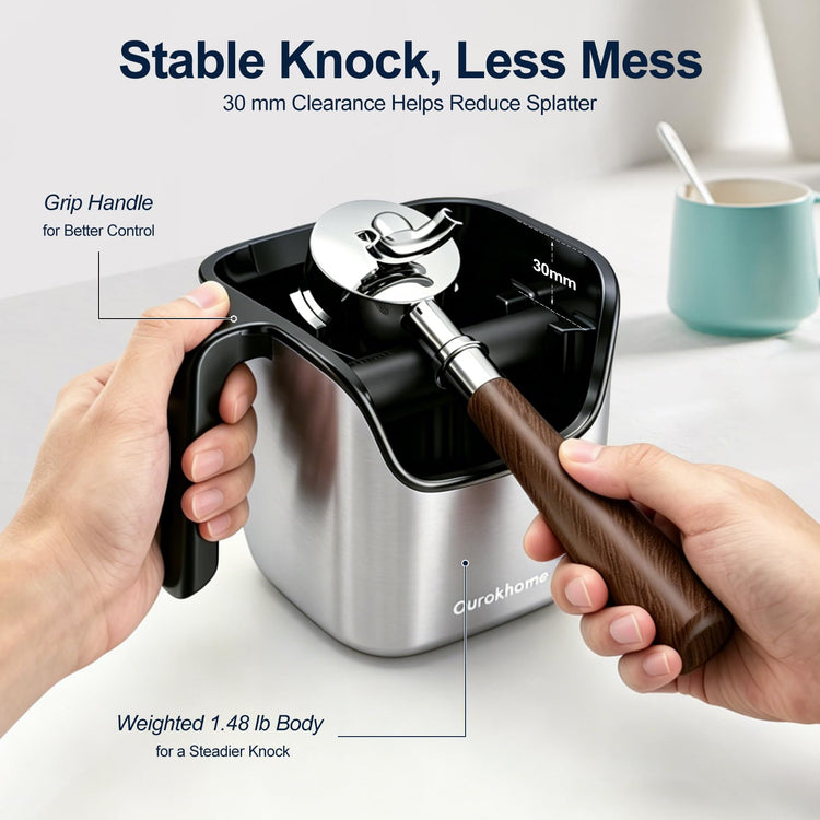 Espresso Knock Box with Lid