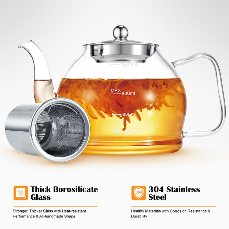 STNTUS Glass Teapot