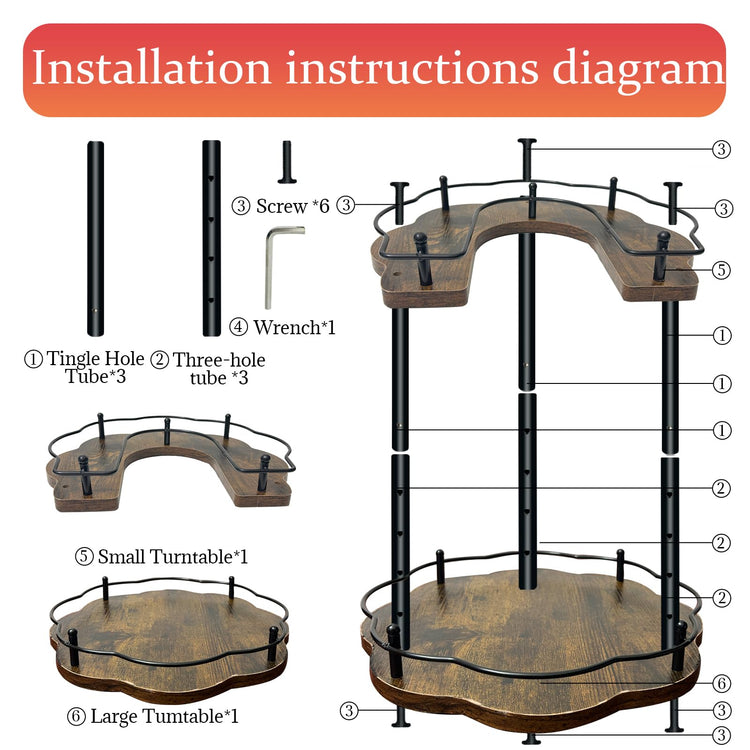 2 Tier Lazy Susan Organizer