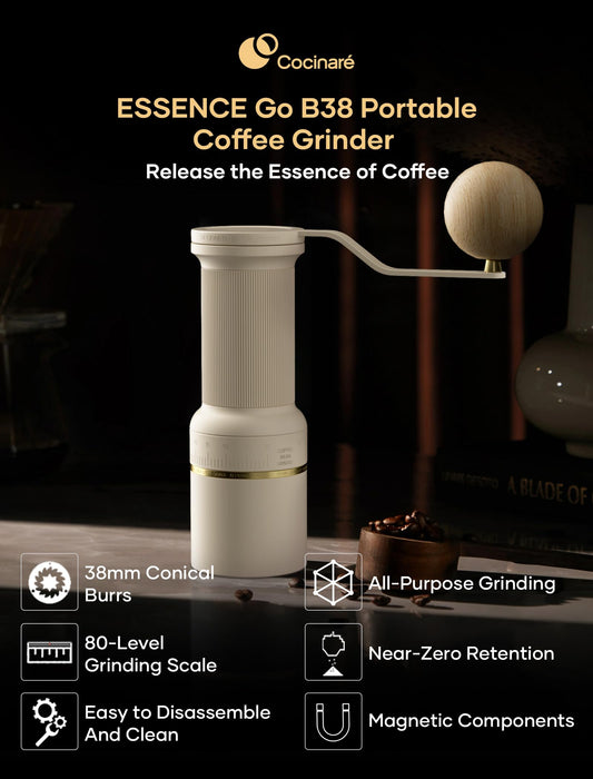 ESSENCE GO B38 Ultra Manual Coffee Grinder Capacity 30g