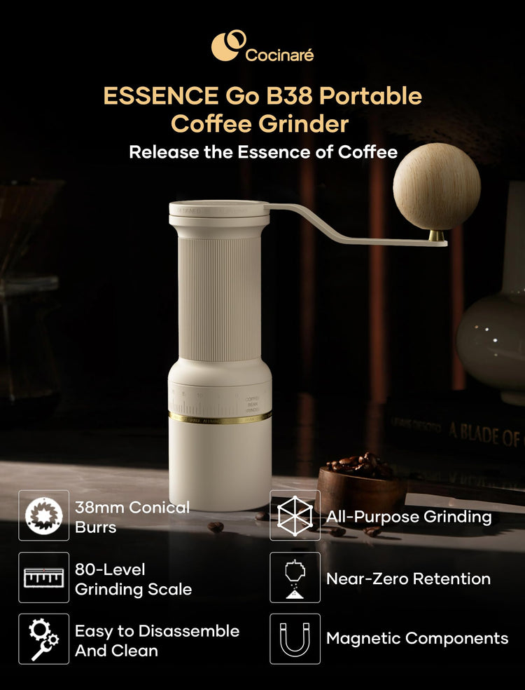 ESSENCE GO B38 Ultra Manual Coffee Grinder Capacity 30g