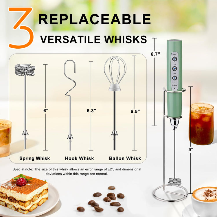 Handheld Milk Frother Wand for Coffee