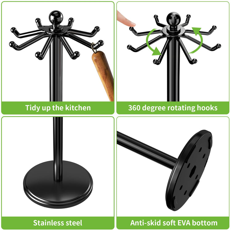 Kitchen Countertop Rotating Utensil Holder