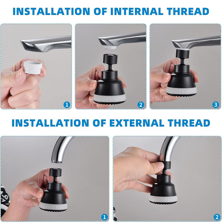 4 Spray Modes Faucet Aerator