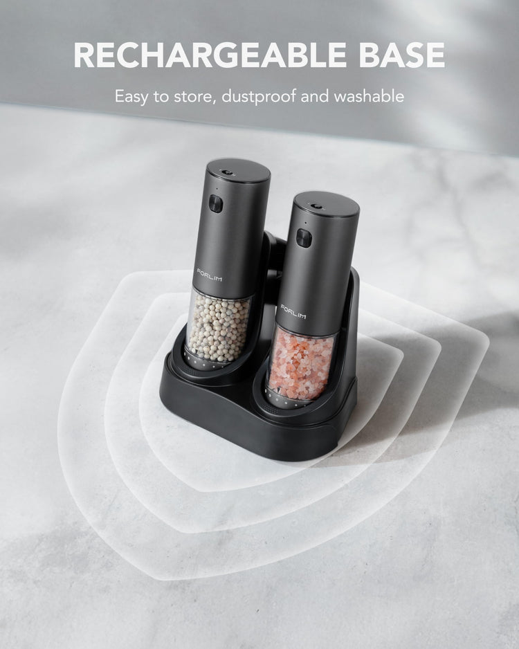 2 Speed Electric Salt And Pepper Grinder Set (2 Count)