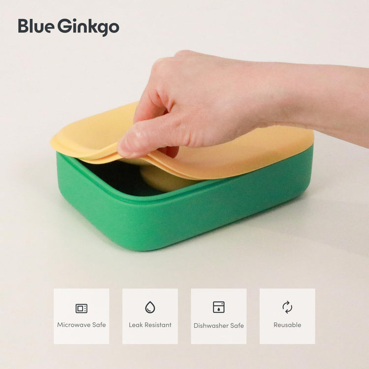 Bento Style Silicone Lunch Box Set